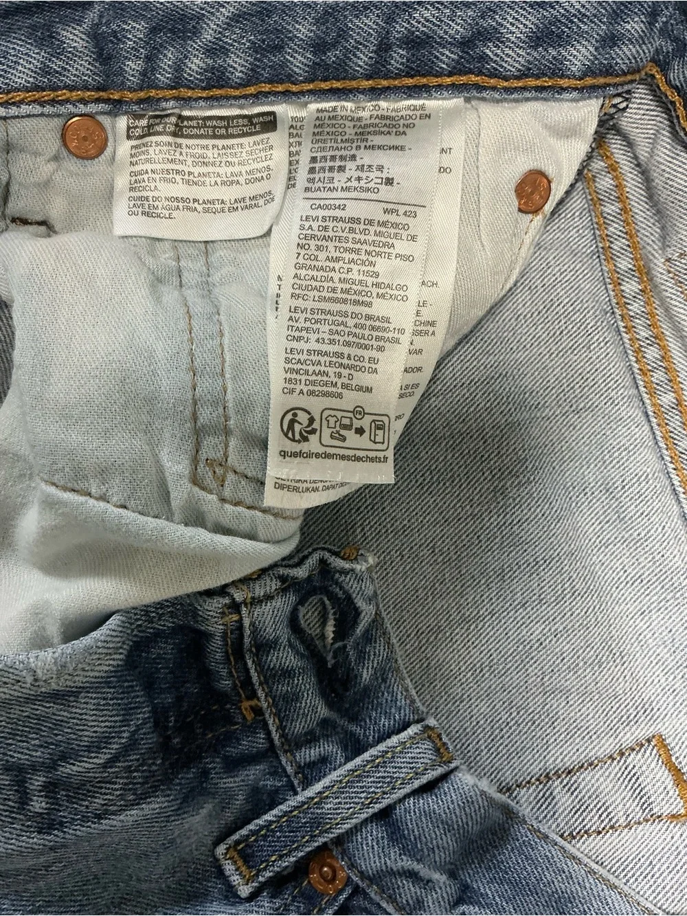 Levi's Light Blue Slim Straight Men’s Jeans size w33 L32